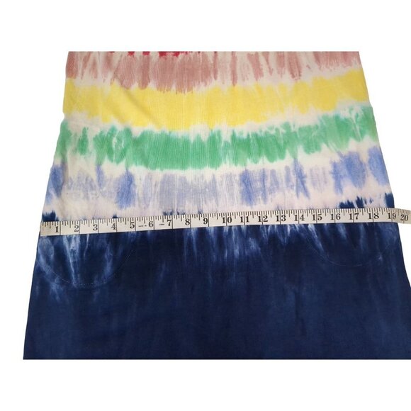 Lands End Shift Dress Womens XS Sleeveless Pockets Cover‎ Up Rainbow Tie Tye - Picture 10 of 10